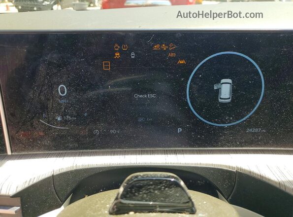5NMP5DGL7RH054786 2024 HYUNDAI SANTA Black Widok zestawu wskaźników