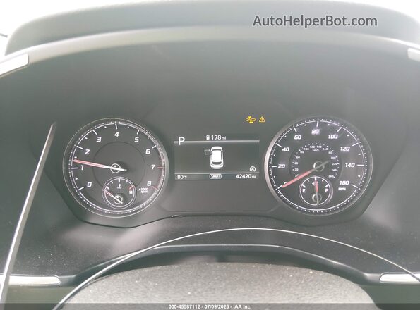 5NMS14AJ0PH653572 2023 HYUNDAI SANTA FE White უკანა სავარძლების ხედი