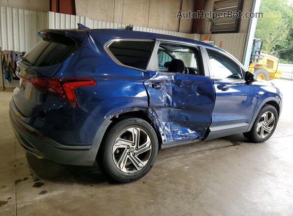 5NMS14AJ1MH295166 2021 HYUNDAI SANTA Синий Задняя правая четверть