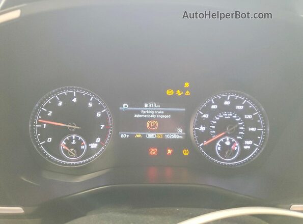5NMS14AJ1MH295166 2021 HYUNDAI SANTA Синий Вид щитка приборов