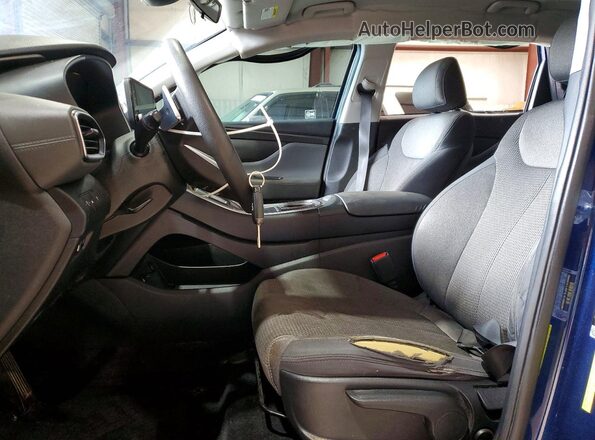 5NMS14AJ1MH295166 2021 HYUNDAI SANTA Синий Вид салона спереди