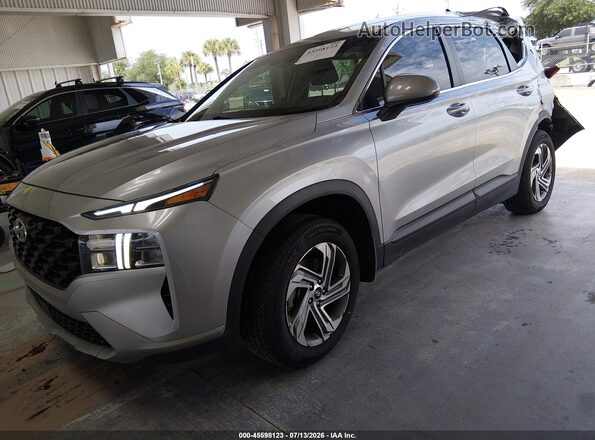 5NMS14AJ5MH359967 2021 HYUNDAI SANTA FE Silver Передня ліва чверть