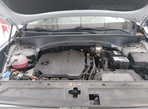 5NMS14AJ5MH359967 2021 HYUNDAI SANTA FE Silver Вид ззаду