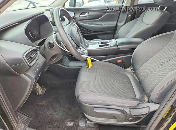 5NMS14AJ7MH333354 2021 HYUNDAI SANTA Black Front interior view