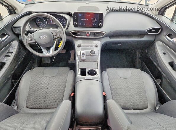 5NMS14AJ7MH333354 2021 HYUNDAI SANTA Black Dashboard view