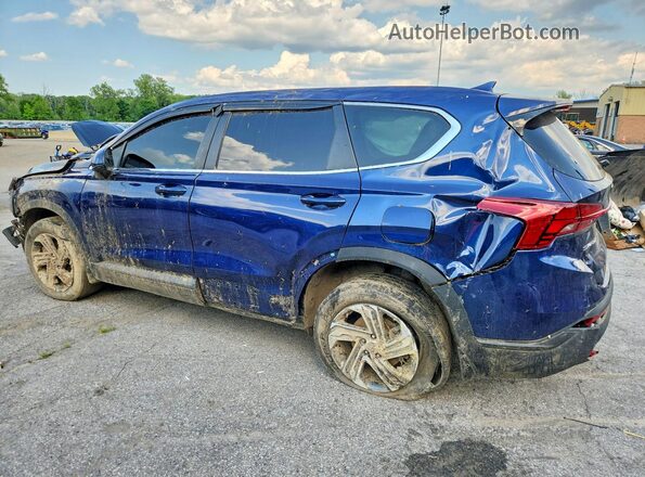 5NMS1DAJ1NH451319 2022 HYUNDAI SANTA Blue Հետևի ձախ