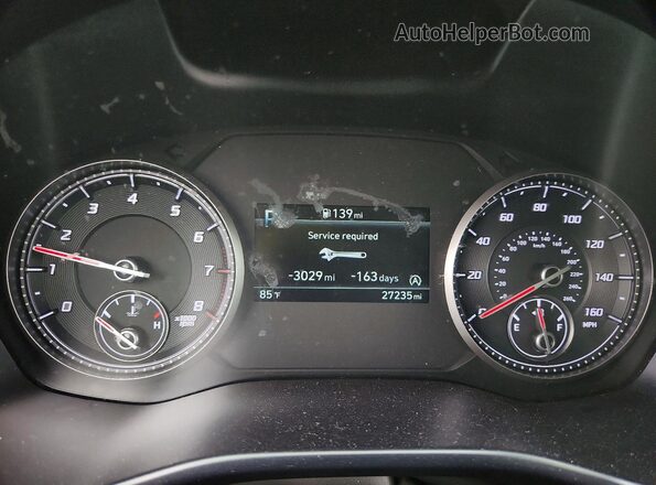 5NMS1DAJ1PH596542 2023 HYUNDAI SANTA Красный Вид щитка приборов
