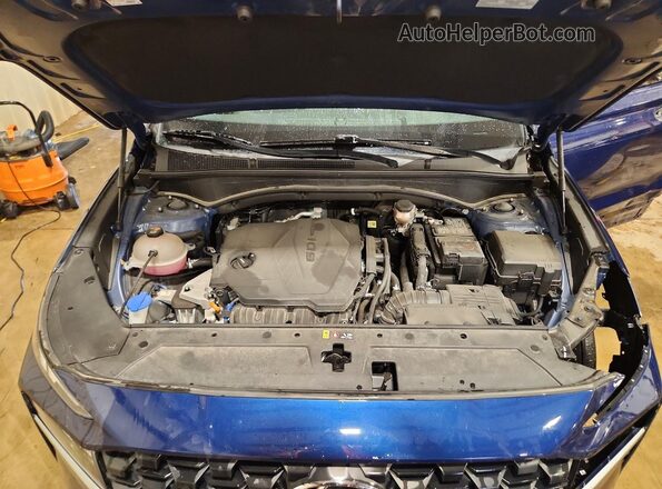 5NMS1DAJ2MH362020 2021 HYUNDAI SANTA Blue Շարժիչի բաժամունքի տեսք