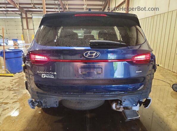 5NMS1DAJ2MH362020 2021 HYUNDAI SANTA Blue Հետևի տեսք