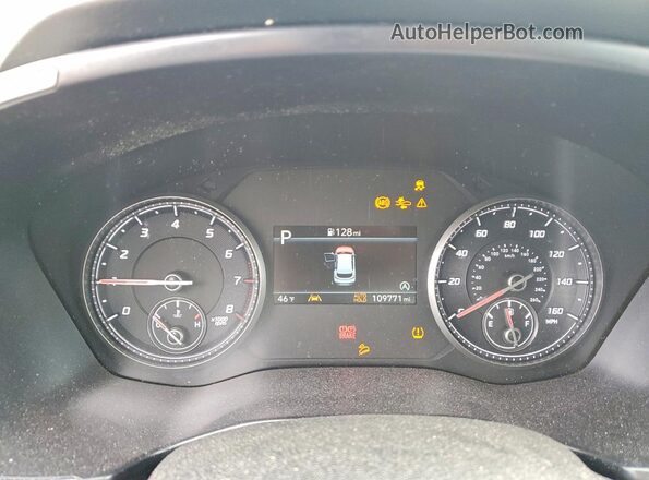 5NMS1DAJ4PH555631 2023 HYUNDAI SANTA Серебряный Вид щитка приборов