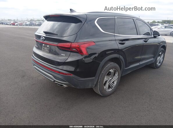 5NMS1DAJ6MH346628 2021 HYUNDAI SANTA FE Black Trasero derecho