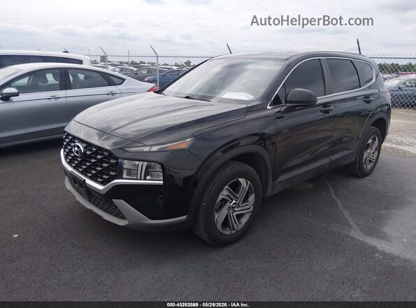 5NMS1DAJ6MH346628 2021 HYUNDAI SANTA FE Black Vista tres cuartos delantera izquierda