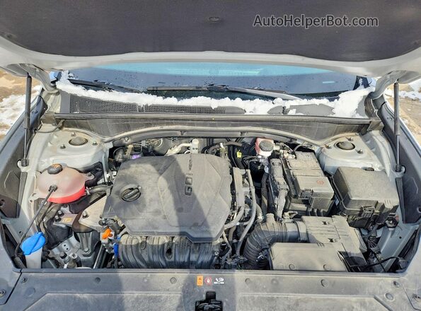 5NMS1DAJ7PH570365 2023 HYUNDAI SANTA Silver Vista del compartimento del motor
