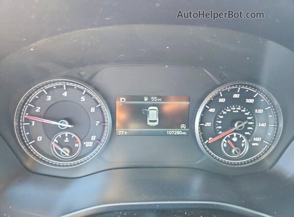 5NMS1DAJ8MH356741 2021 HYUNDAI SANTA Silver Vista del cuadro de instrumentos