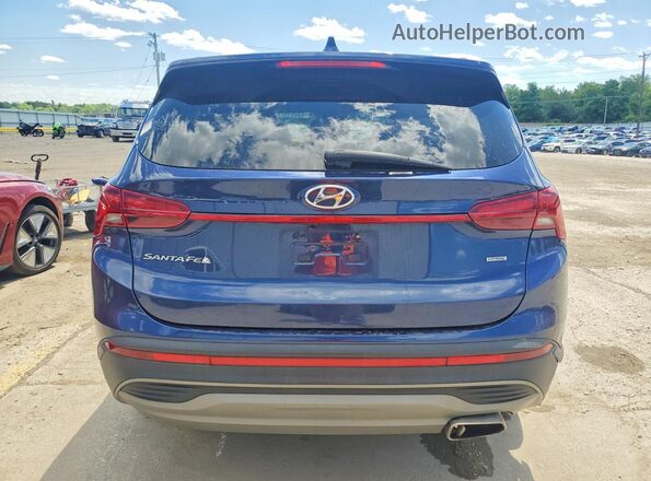 5NMS1DAJXMH329072 2021 HYUNDAI SANTA Blue Հետևի տեսք