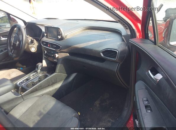 5NMS23AD0KH011864 2019 HYUNDAI SANTA FE Red Widok wnętrza z przodu