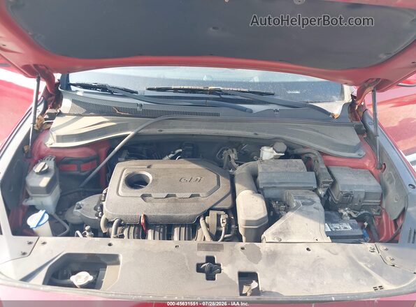 5NMS23AD0KH011864 2019 HYUNDAI SANTA FE Red Widok z tyłu