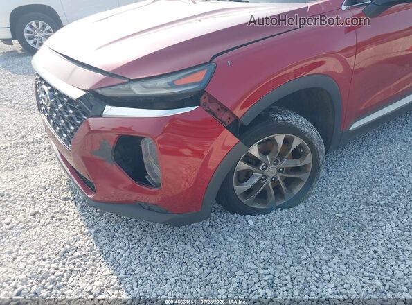 5NMS23AD0KH011864 2019 HYUNDAI SANTA FE Red Widok z przodu