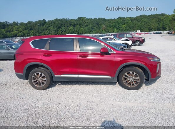 5NMS23AD0KH011864 2019 HYUNDAI SANTA FE Red Widok zestawu wskaźników