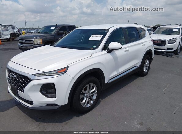 5NMS23AD0KH018782 2019 HYUNDAI SANTA FE White Przód lewy