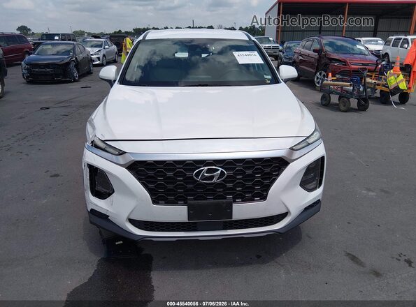 5NMS23AD0KH018782 2019 HYUNDAI SANTA FE White Widok zestawu wskaźników