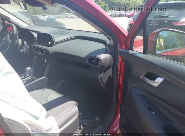 5NMS23AD0KH032357 2019 HYUNDAI SANTA FE Red Вид салону спереду