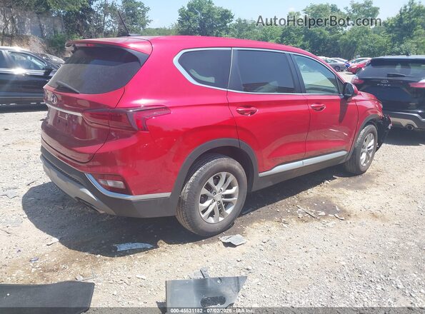 5NMS23AD0KH032357 2019 HYUNDAI SANTA FE Red Задня права чверть