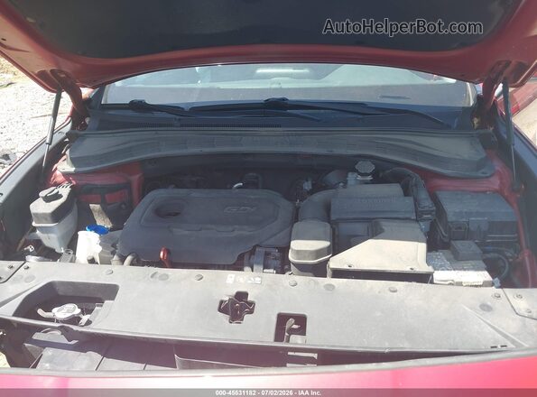 5NMS23AD0KH032357 2019 HYUNDAI SANTA FE Red Вид ззаду