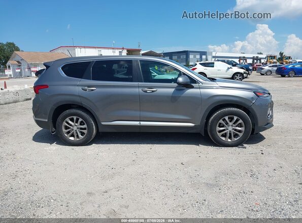 5NMS23AD0LH141287 2020 HYUNDAI SANTA FE Серебряный Вид задней части салона