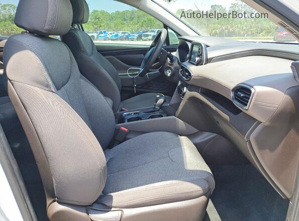 5NMS23AD0LH192076 2020 HYUNDAI SANTA White Vista interior delantera