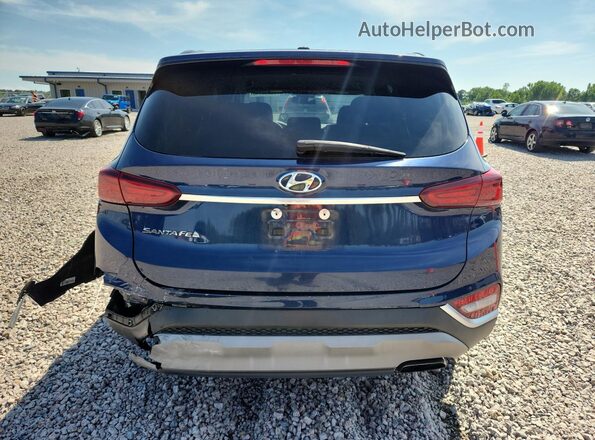 5NMS23AD1KH043710 2019 HYUNDAI SANTA Blue უკანა ხედი