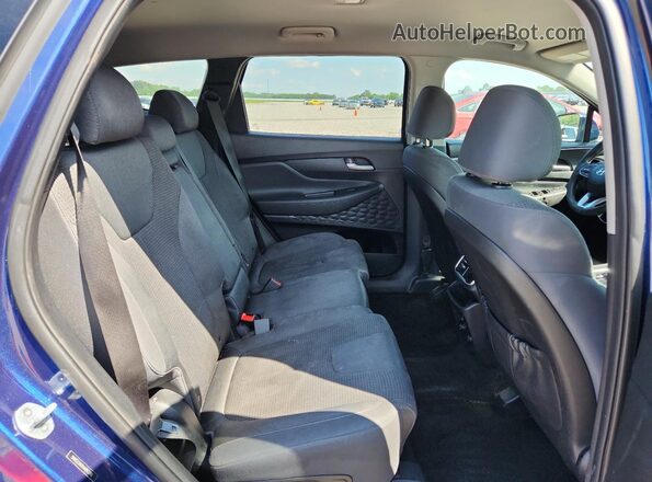 5NMS23AD1KH043710 2019 HYUNDAI SANTA Blue უკანა სალონის ხედი