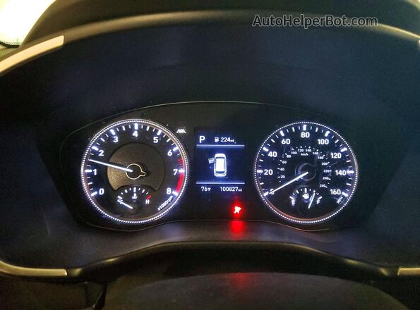 5NMS23AD1KH097525 2019 HYUNDAI SANTA White Instrument cluster view