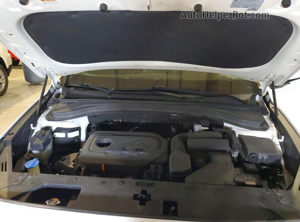 5NMS23AD1KH097525 2019 HYUNDAI SANTA White Engine compartment view