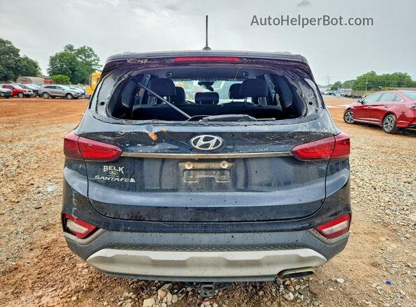 5NMS23AD1KH106014 2019 HYUNDAI SANTA Black Widok z tyłu