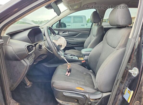 5NMS23AD1KH106014 2019 HYUNDAI SANTA Black Widok wnętrza z przodu