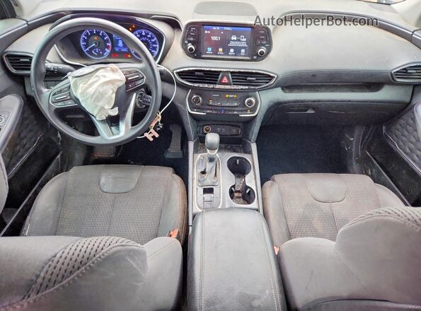 5NMS23AD1KH106014 2019 HYUNDAI SANTA Black Widok deski rozdzielczej