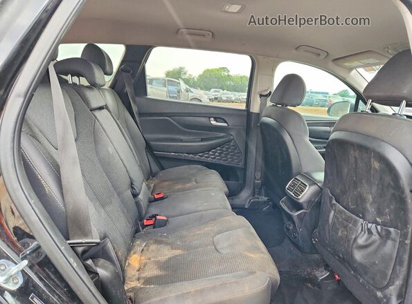 5NMS23AD1KH106014 2019 HYUNDAI SANTA Black Widok wnętrza z tyłu