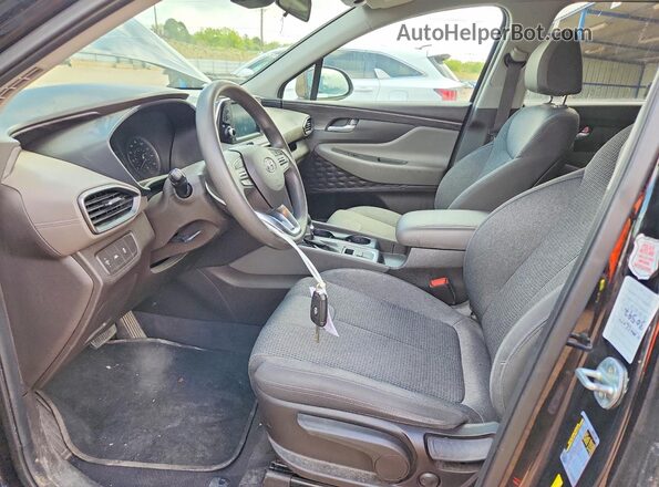 5NMS23AD1LH300821 2020 HYUNDAI SANTA Black Front interior view