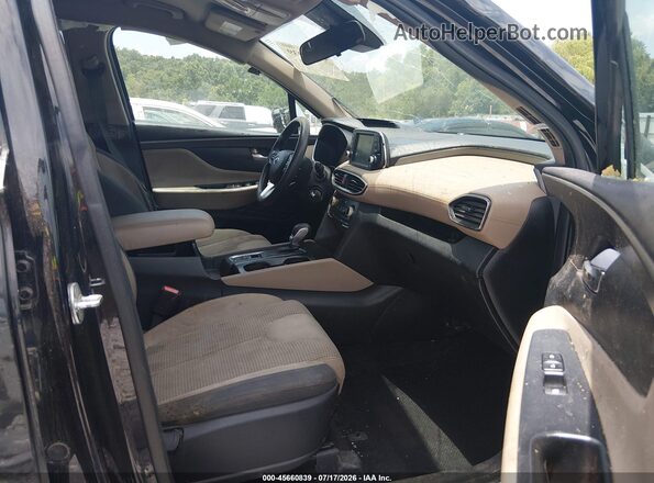 5NMS23AD2KH005709 2019 HYUNDAI SANTA FE Black Սալոնի դիմացի տեսք