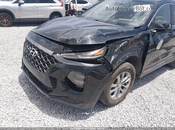 5NMS23AD2KH005709 2019 HYUNDAI SANTA FE Black Դիմացի տեսք