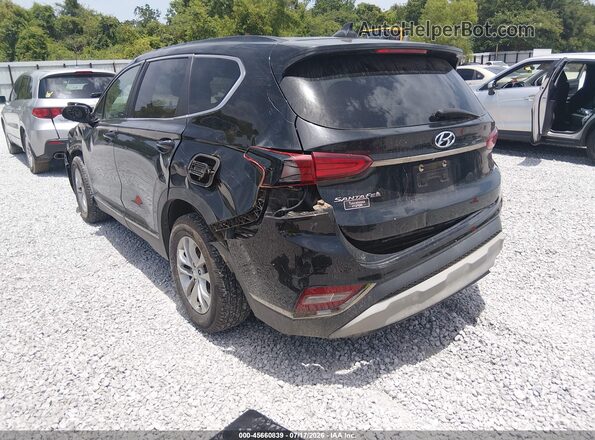 5NMS23AD2KH005709 2019 HYUNDAI SANTA FE Black Հետևի ձախ