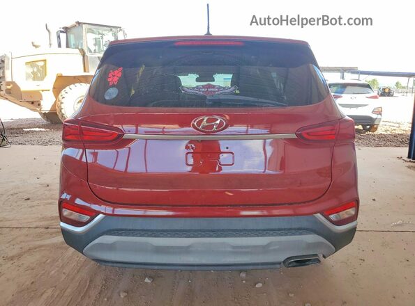 5NMS23AD2KH009386 2019 HYUNDAI SANTA Red Vista trasera