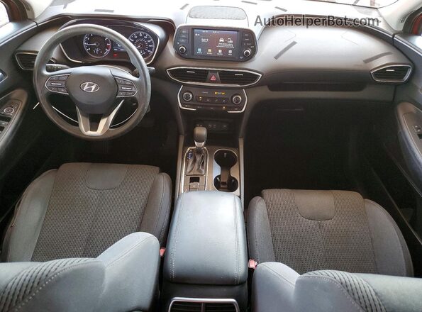 5NMS23AD2KH009386 2019 HYUNDAI SANTA Red Vista del salpicadero