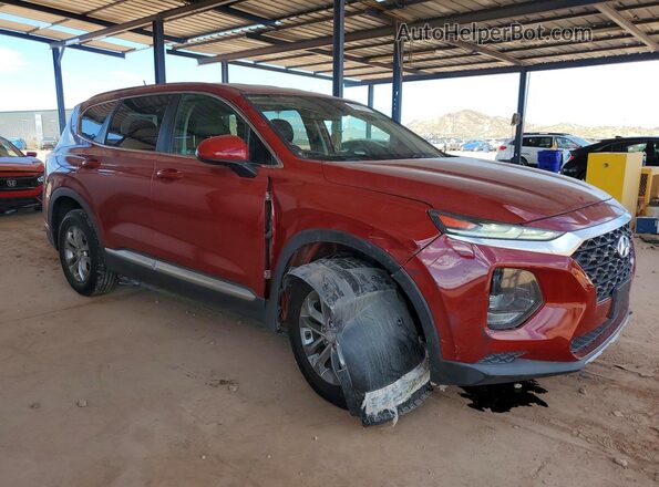 5NMS23AD2KH009386 2019 HYUNDAI SANTA Red Delantero derecho