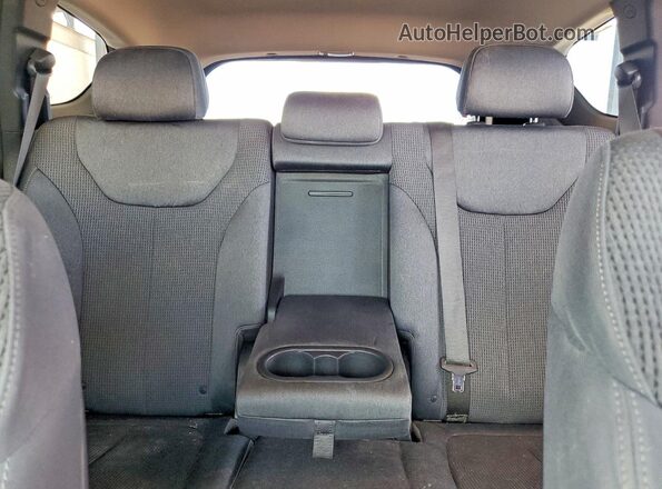 5NMS23AD2KH009386 2019 HYUNDAI SANTA Red Vista de los asientos traseros