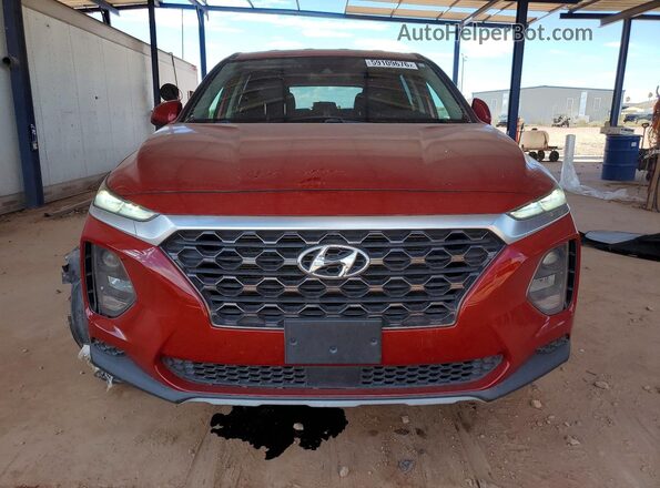 5NMS23AD2KH009386 2019 HYUNDAI SANTA Red Vista frontal