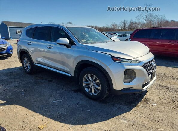 5NMS23AD3KH039710 2019 HYUNDAI SANTA Silver Delantero derecho