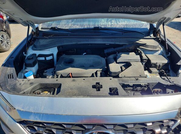 5NMS23AD3KH039710 2019 HYUNDAI SANTA Silver Vista del compartimento del motor