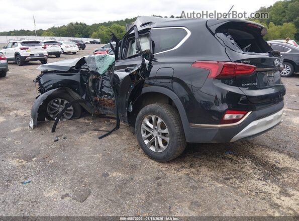 5NMS23AD3KH116950 2019 HYUNDAI SANTA FE Black Задня ліва чверть